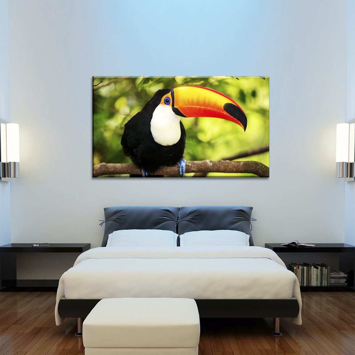 Toco Toucan Multi Panel Canvas Wall Art