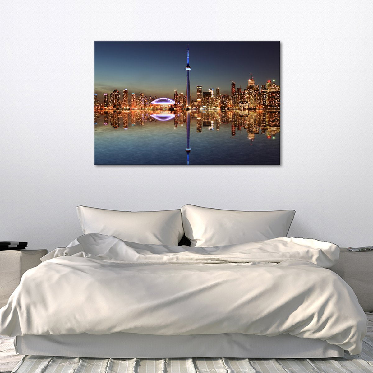 Toronto at Night Multi Panel Canvas Wall Art