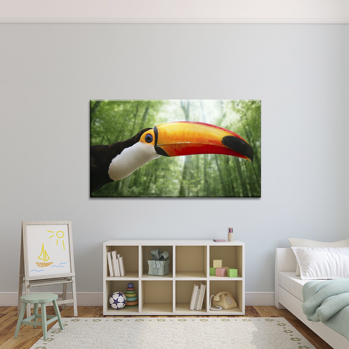 Toucan Multi Panel Canvas Wall Art