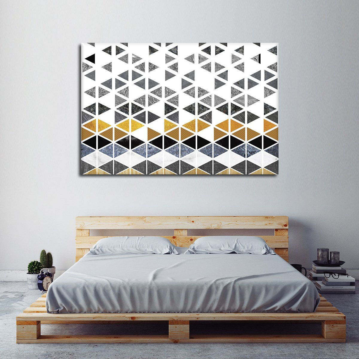 Triangle Geo Multi Panel Canvas Wall Art