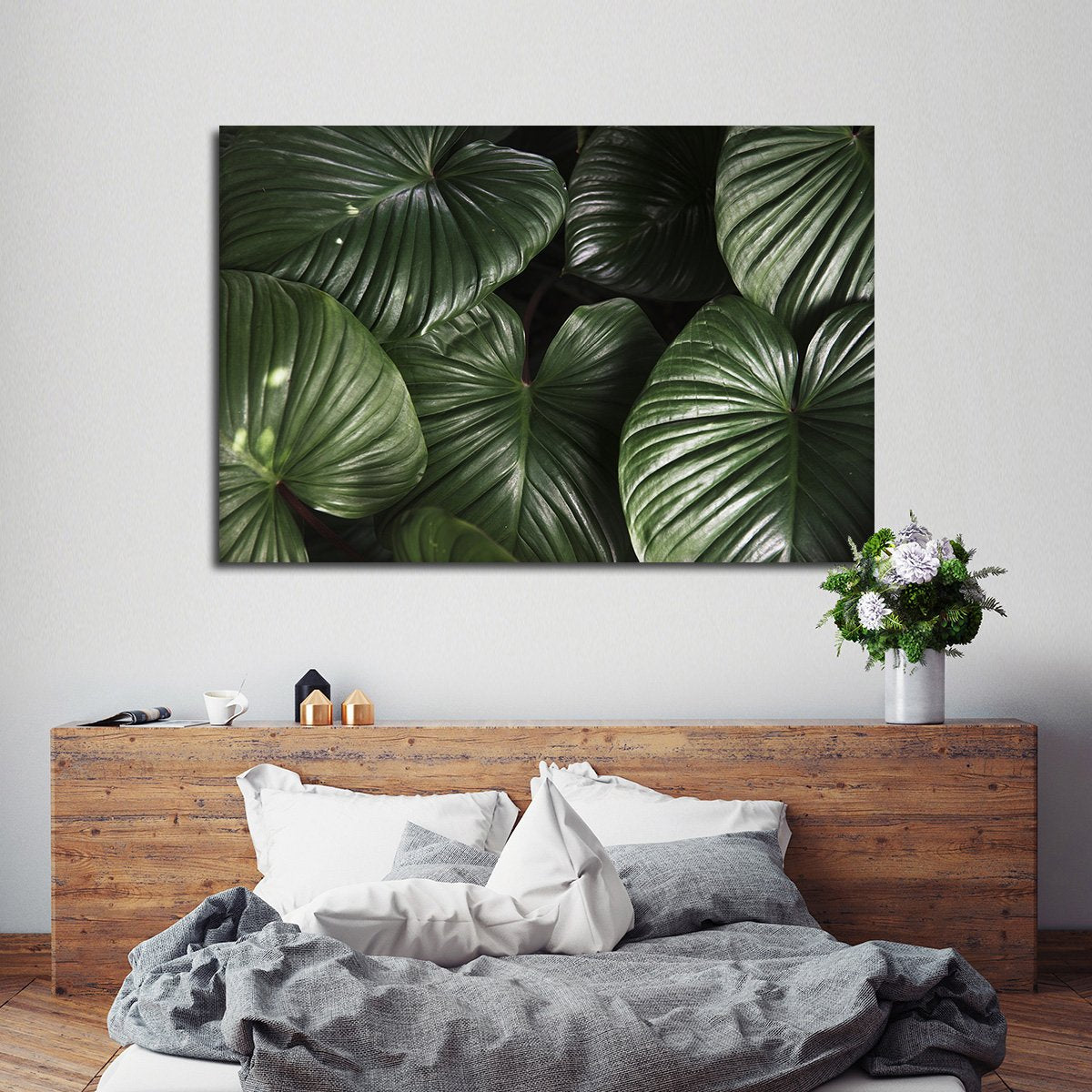 Tropical Leaves Multi Panel Canvas Wall Art