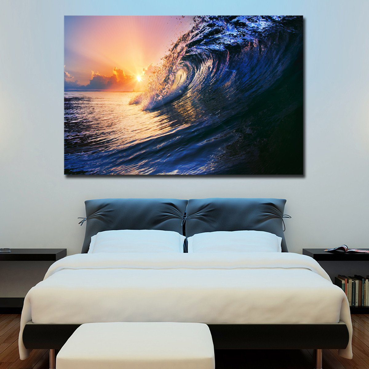 Tropical Wave Multi Panel Canvas Wall Art