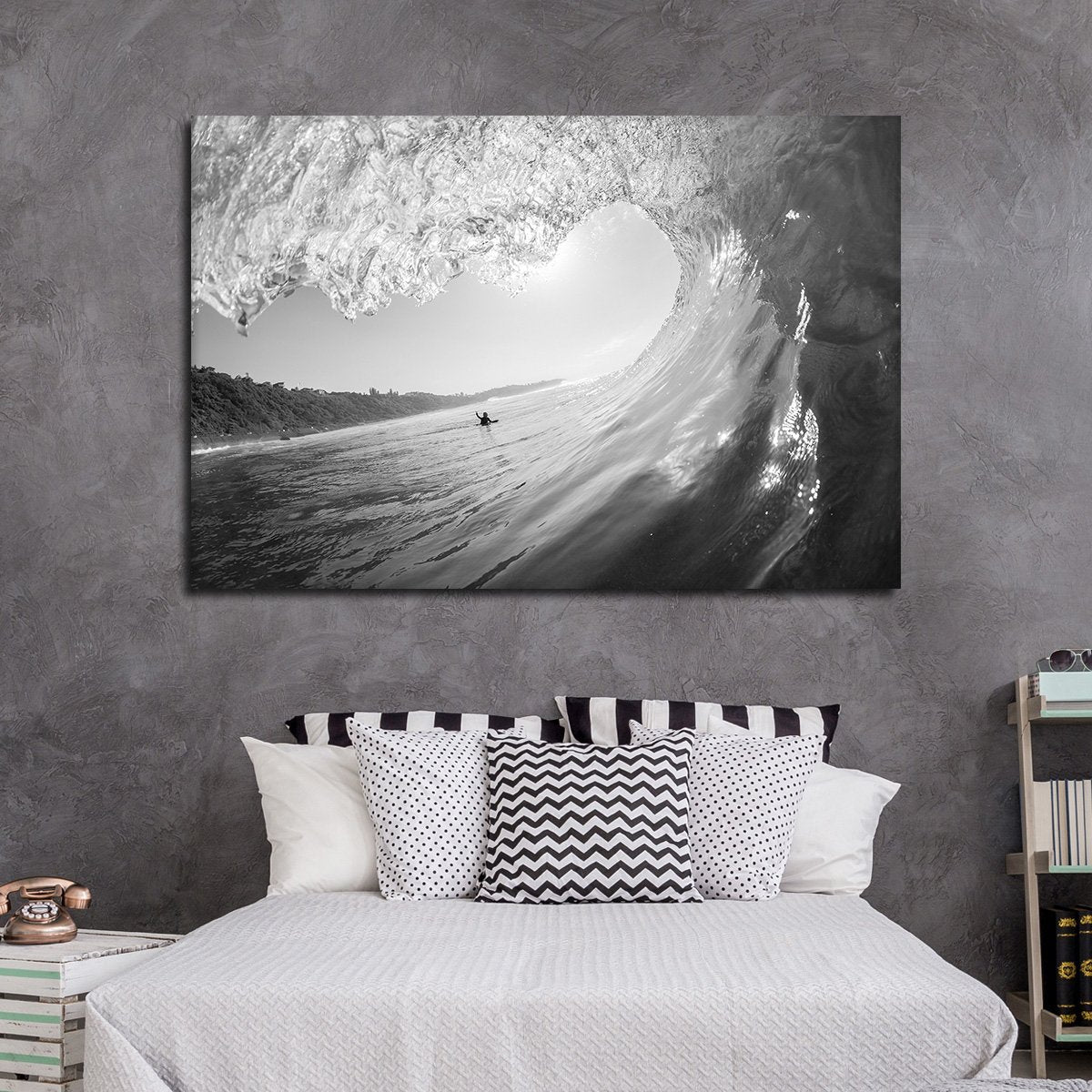Tube Wave Multi Panel Canvas Wall Art
