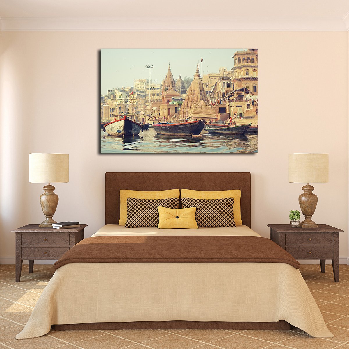 Varanasi Multi Panel Canvas Wall Art