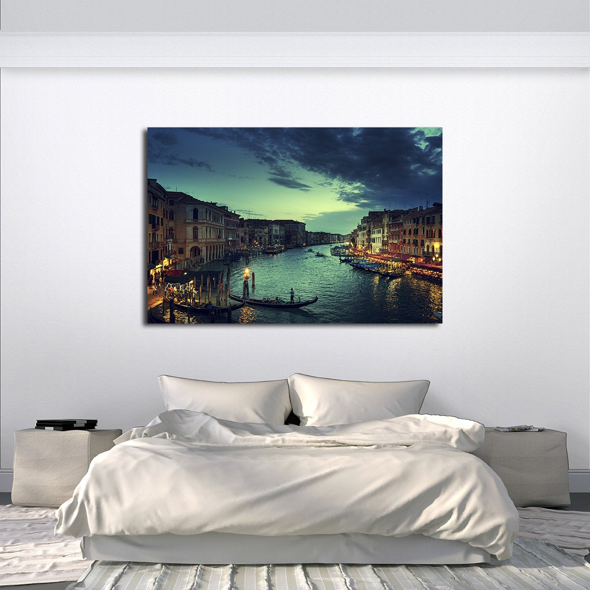 Venice at Sunset Multi Panel Canvas Wall Art