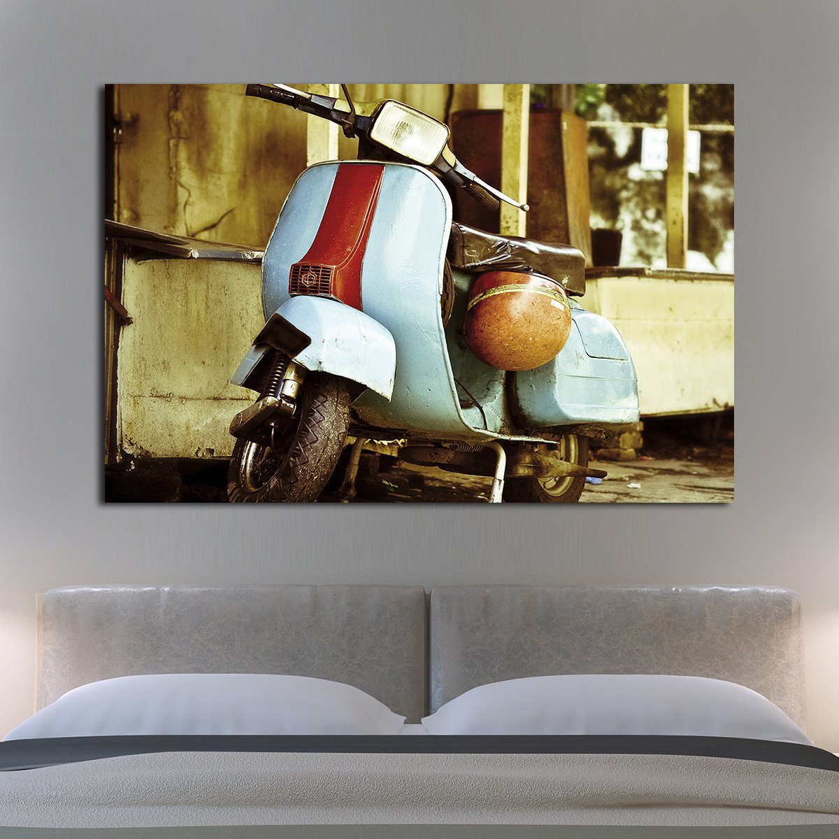 Vespa Multi Panel Canvas Wall Art