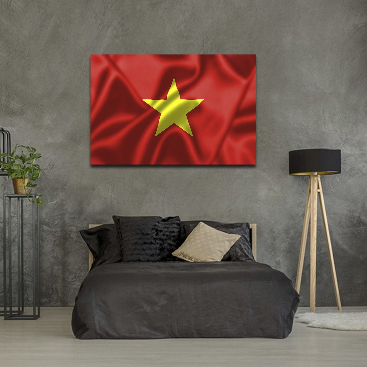 Vietnam Flag Multi Panel Canvas Wall Art