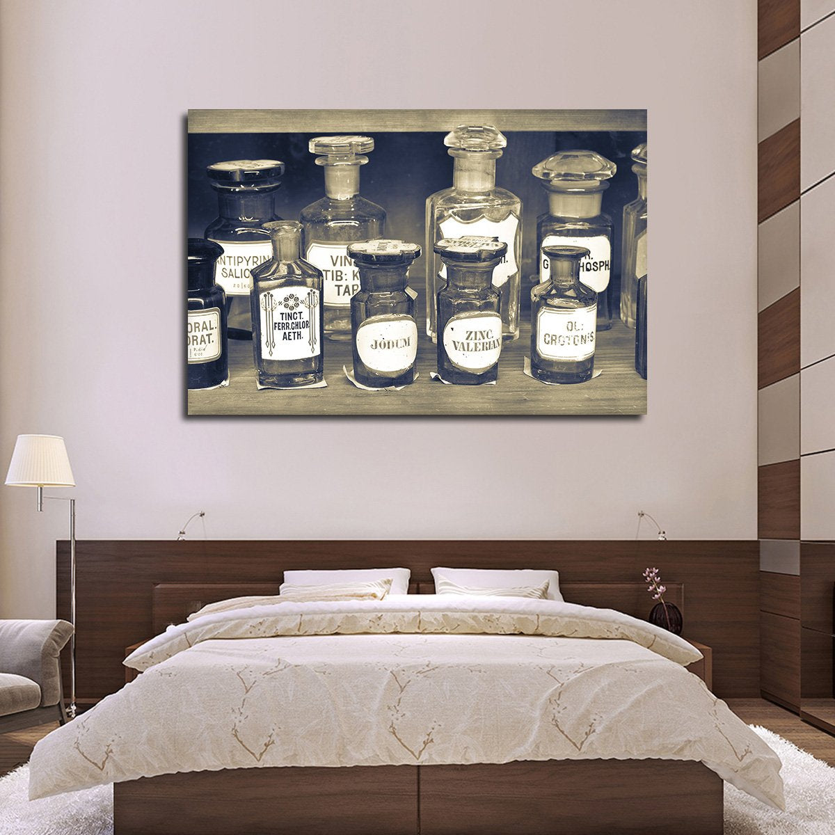 Vintage Pharmacy Multi Panel Canvas Wall Art