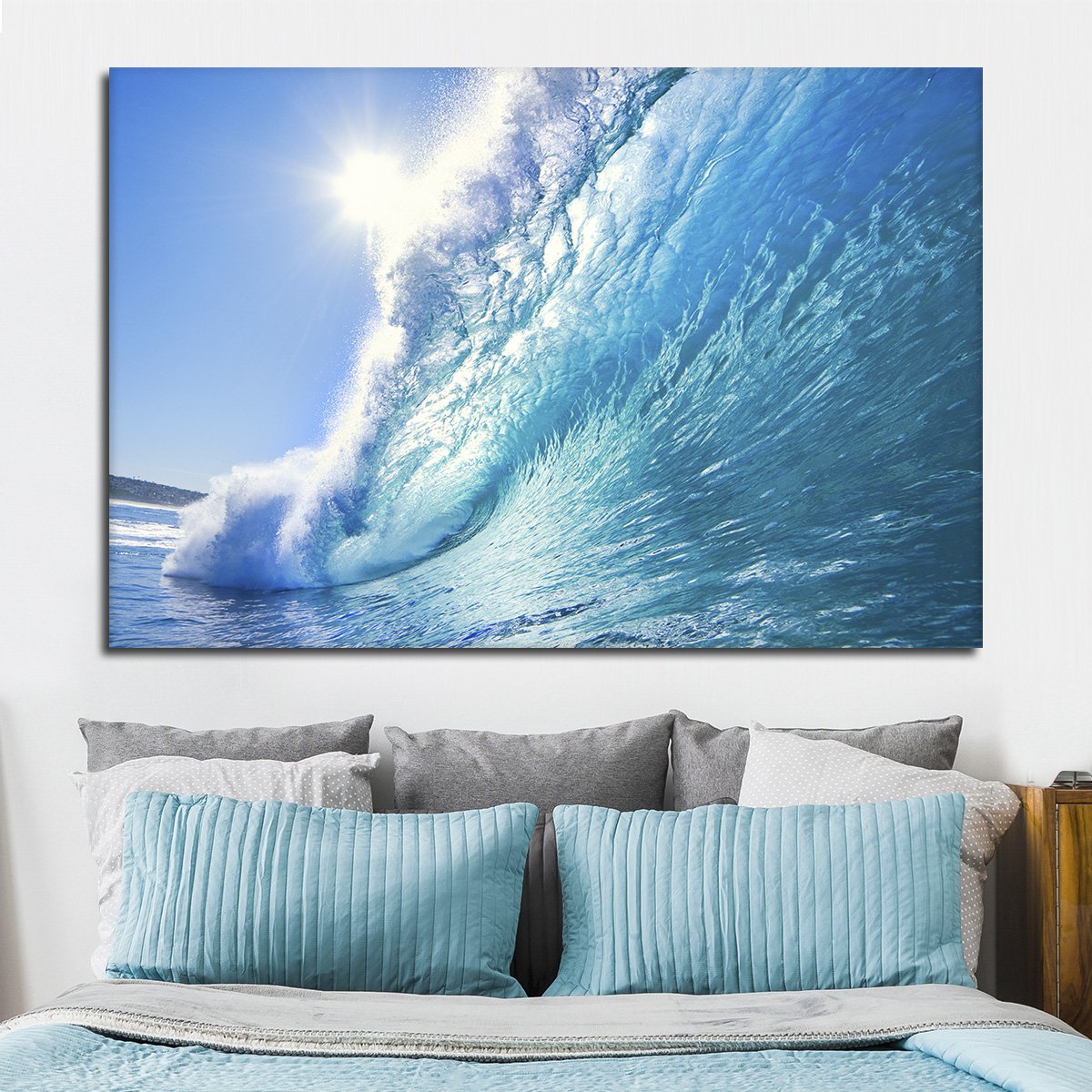 Wave After Wave Multi Panel Canvas Wall Art