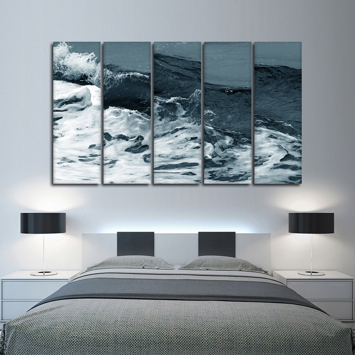 Wave Concept Multi Panel Canvas Wall Art
