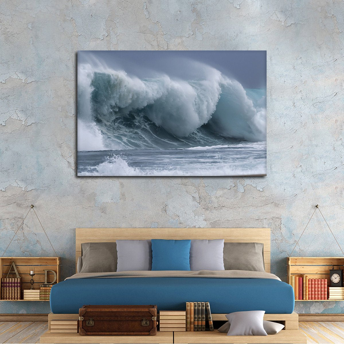 Waves in Bali Multi Panel Canvas Wall Art