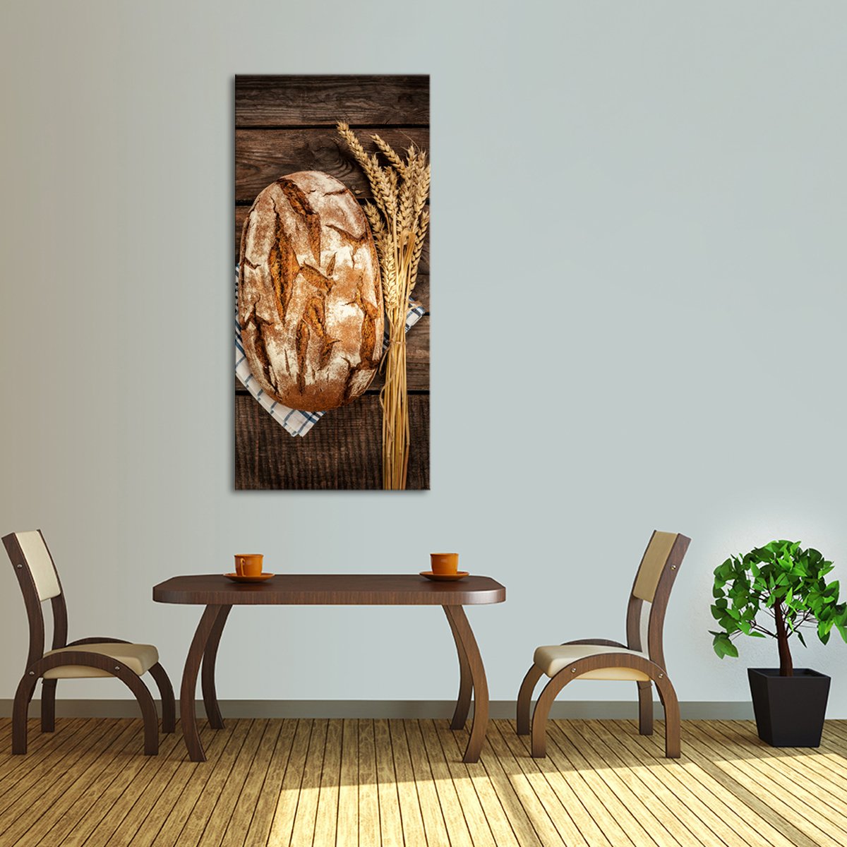 Whole Wheat Multi Panel Canvas Wall Art