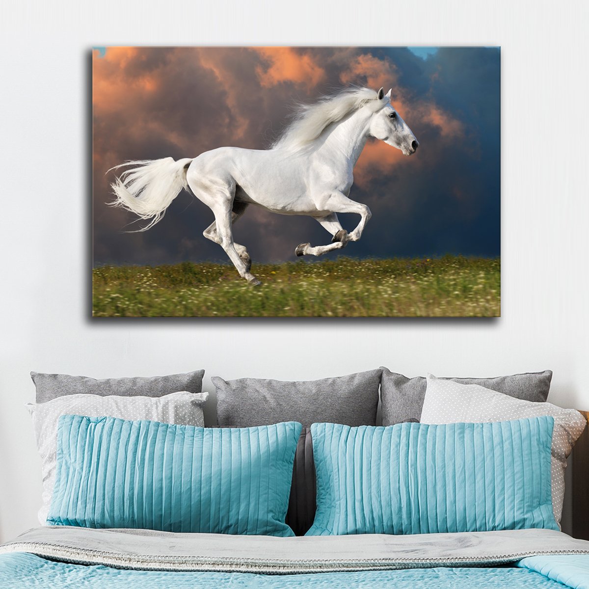 Wild Gallop Multi Panel Canvas Wall Art