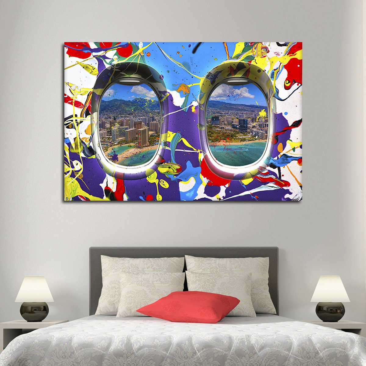 Window Seat Island View Multi Panel Canvas Wall Art