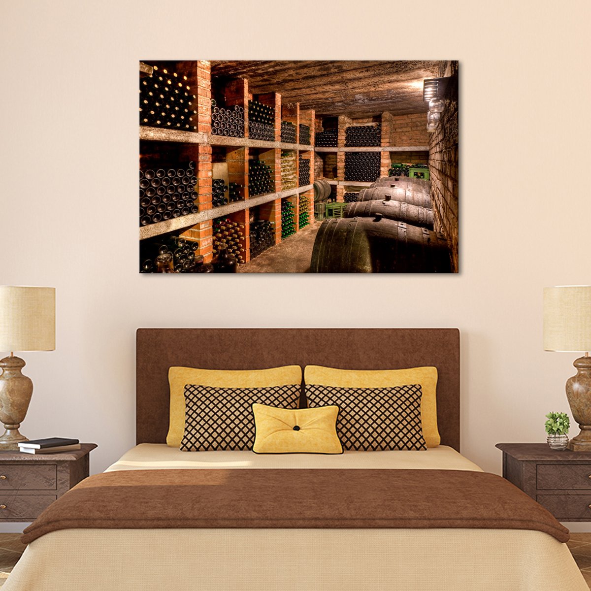 Wine Cellar Multi Panel Canvas Wall Art