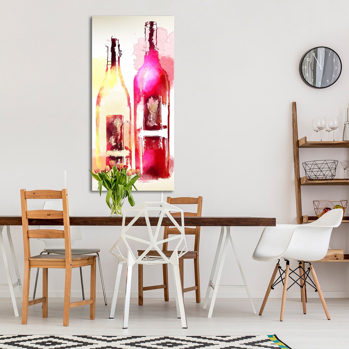 Wine In Color Multi Panel Canvas Wall Art