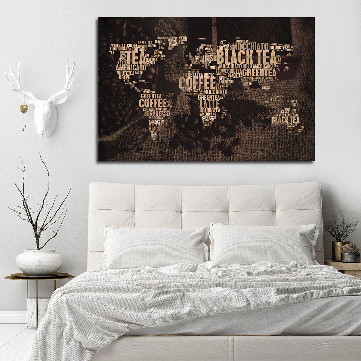 World Of Coffee And Tea Multi Panel Canvas Wall Art