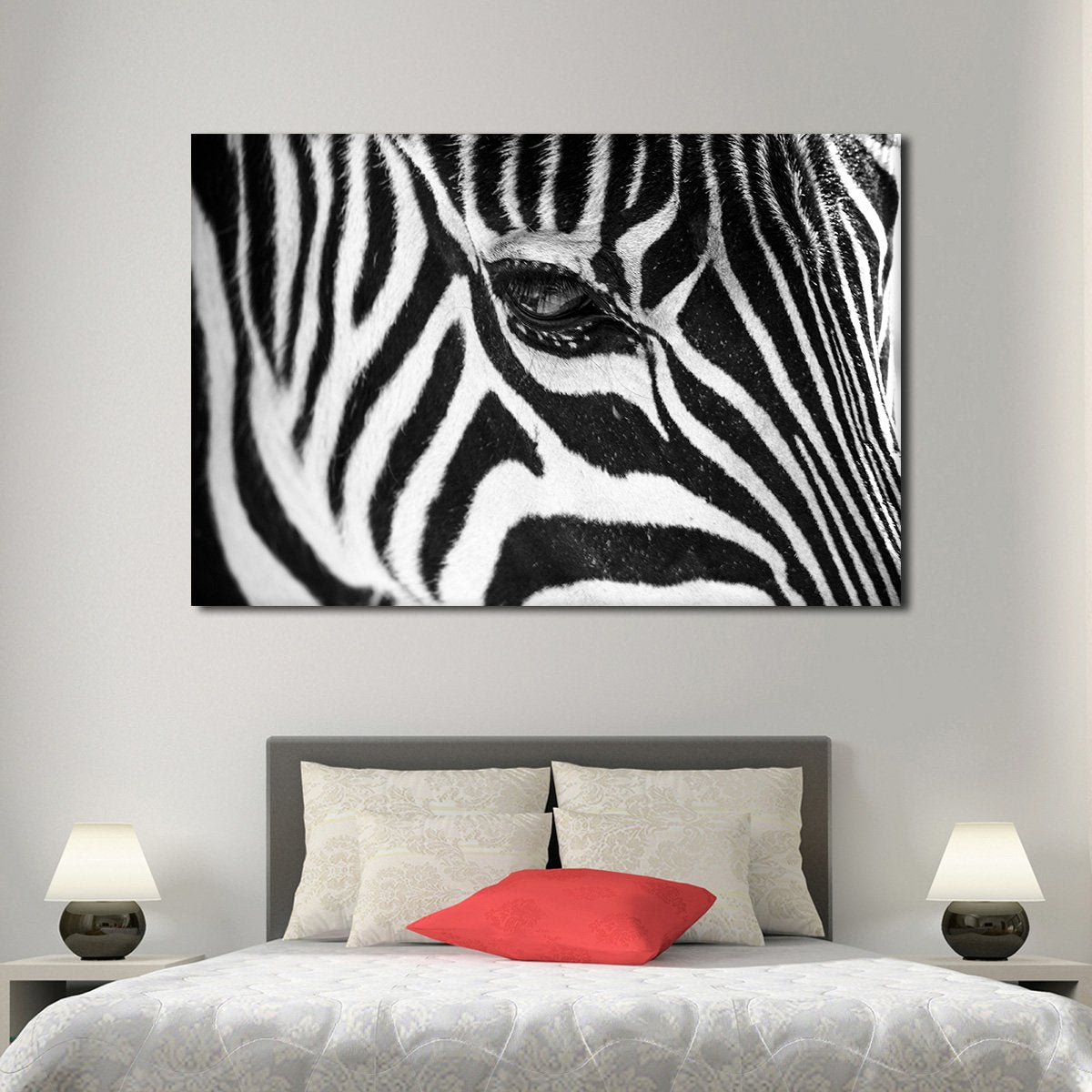 Zebra Multi Panel Canvas Wall Art