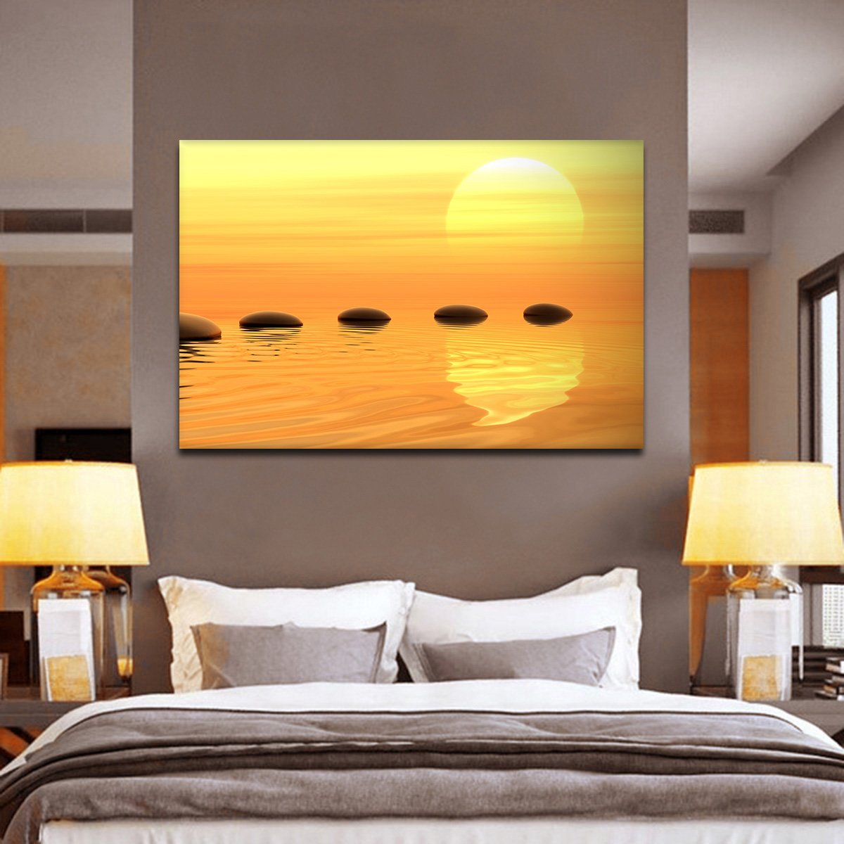 Zen path Multi Panel Canvas Wall Art