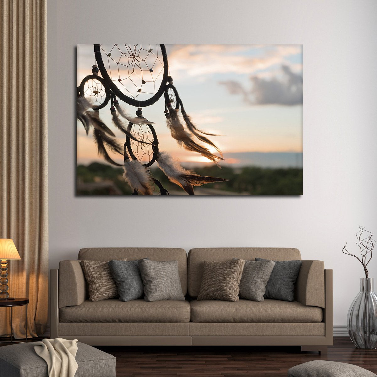 Dreamcatcher Sunset Multi Panel Canvas Wall Art