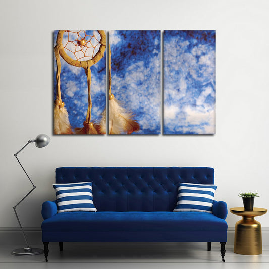 Dreamcatcher in the Sky Multi Panel Canvas Wall Art