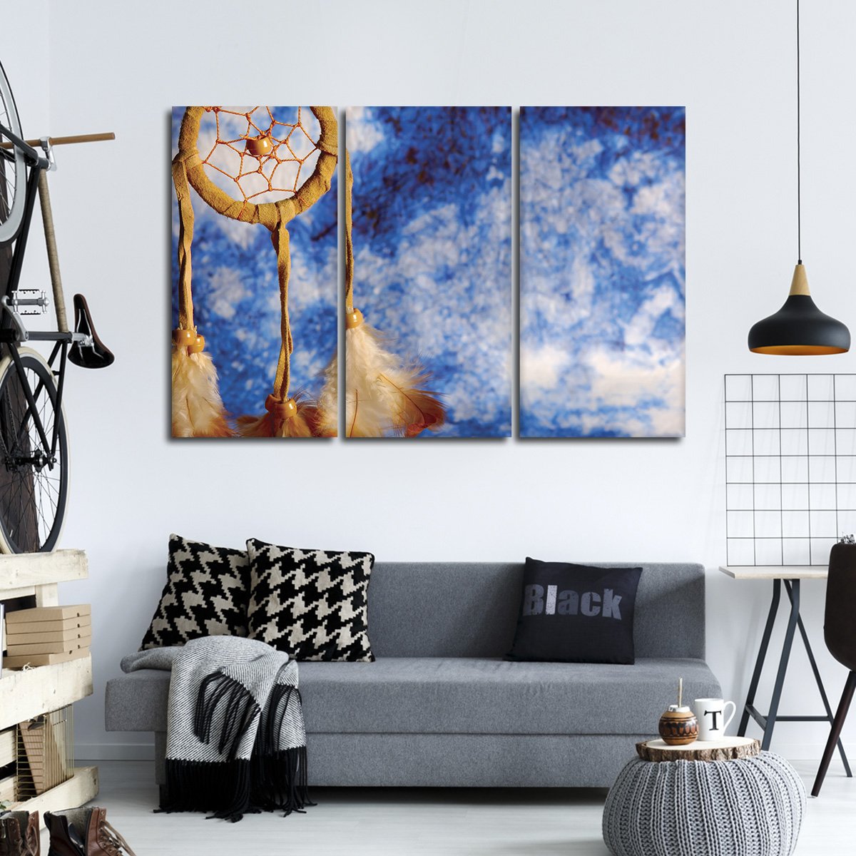Dreamcatcher in the Sky Multi Panel Canvas Wall Art