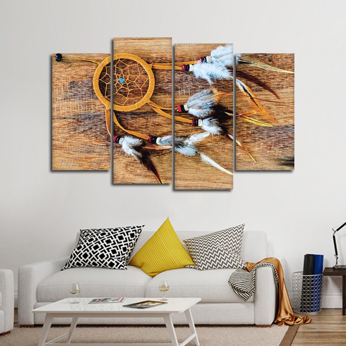 Tribal Dream Catcher Multi Panel Canvas Wall Art