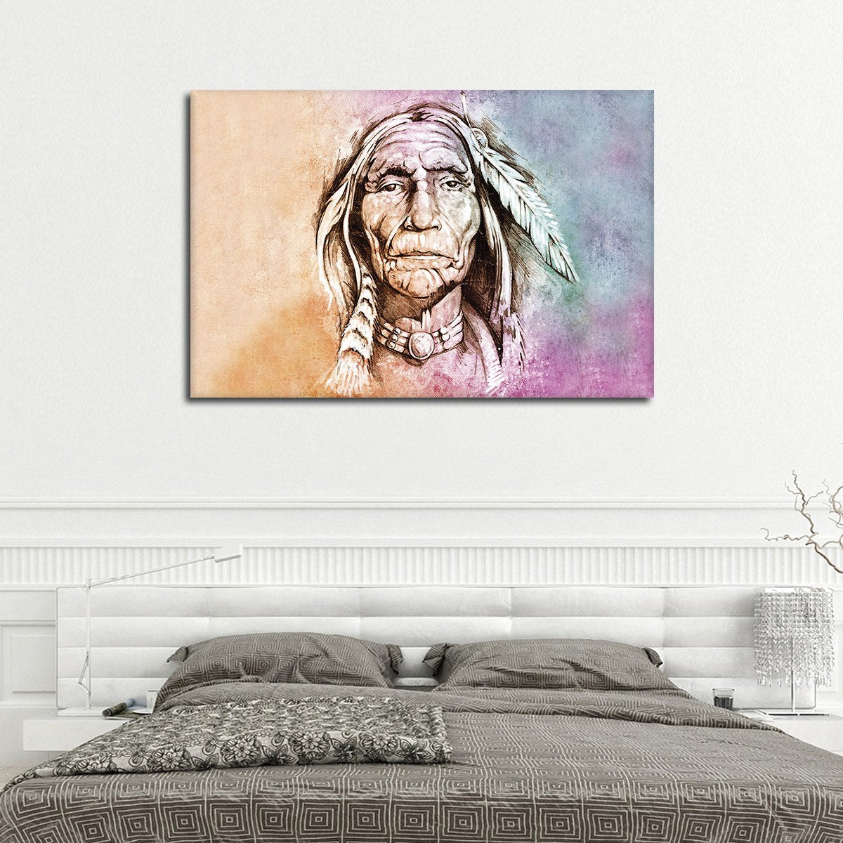 Colorful Chief Multi Panel Canvas Wall Art
