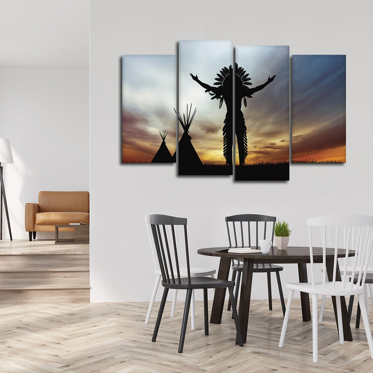 Native Spirit Multi Panel Canvas Wall Art