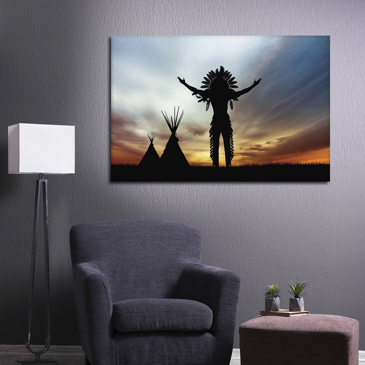 Native Spirit Multi Panel Canvas Wall Art