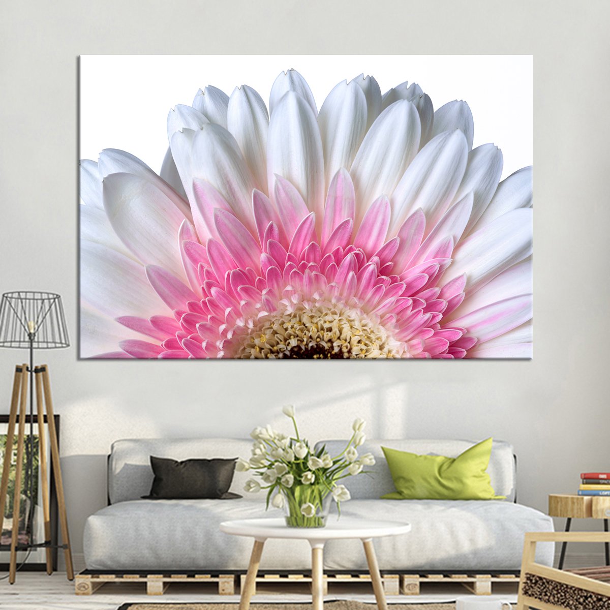 Dazzling Flower Petals Multi Panel Canvas Wall Art