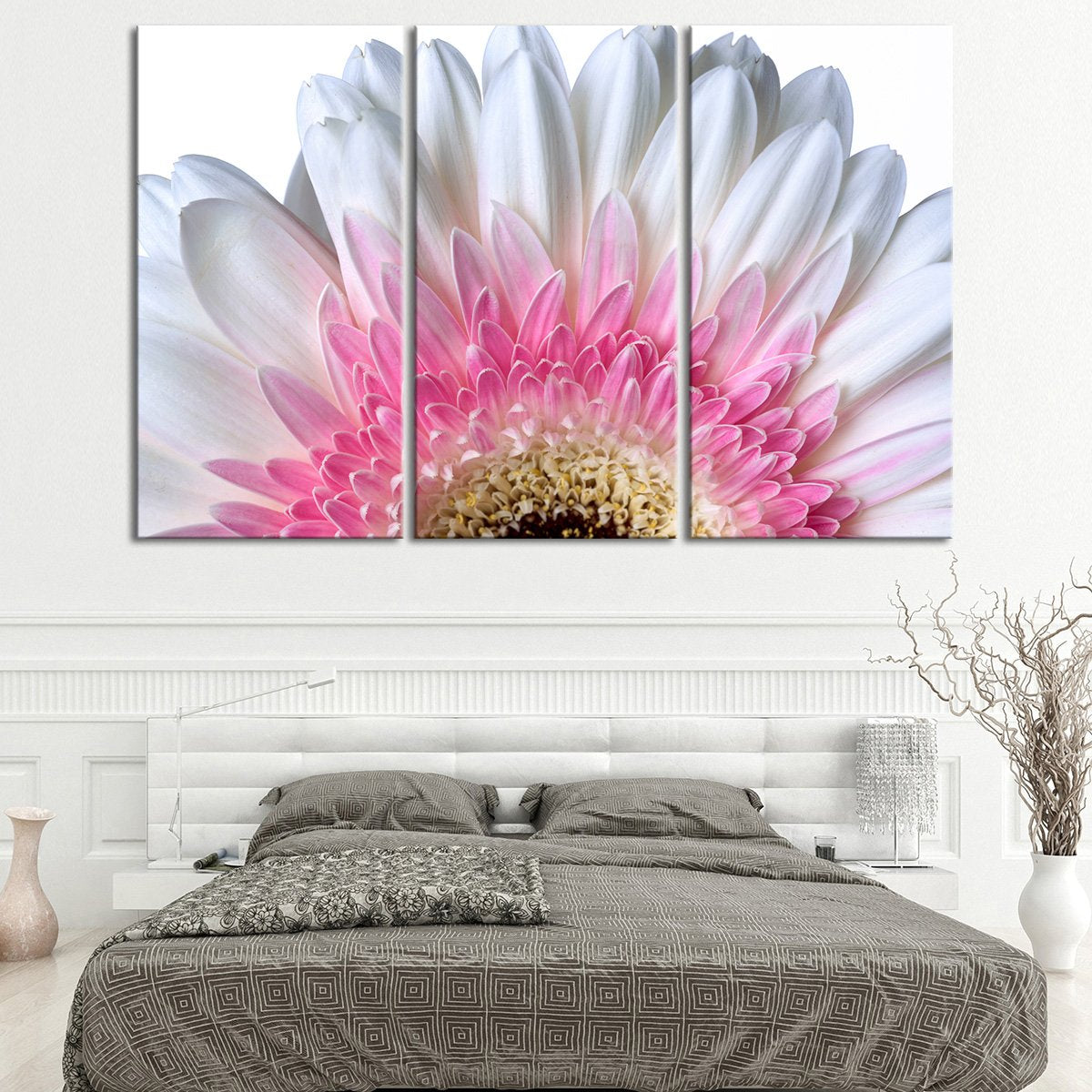 Dazzling Flower Petals Multi Panel Canvas Wall Art