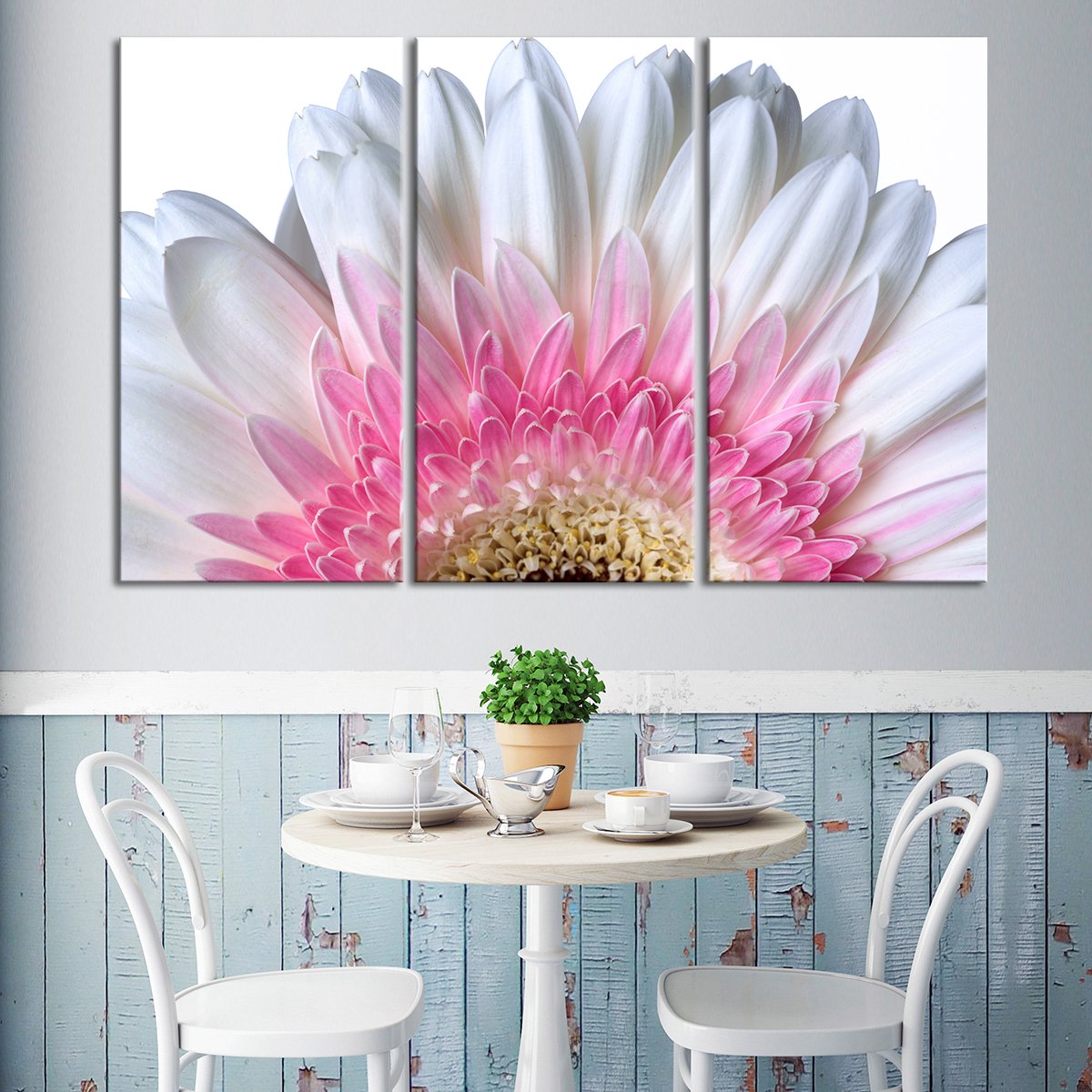 Dazzling Flower Petals Multi Panel Canvas Wall Art