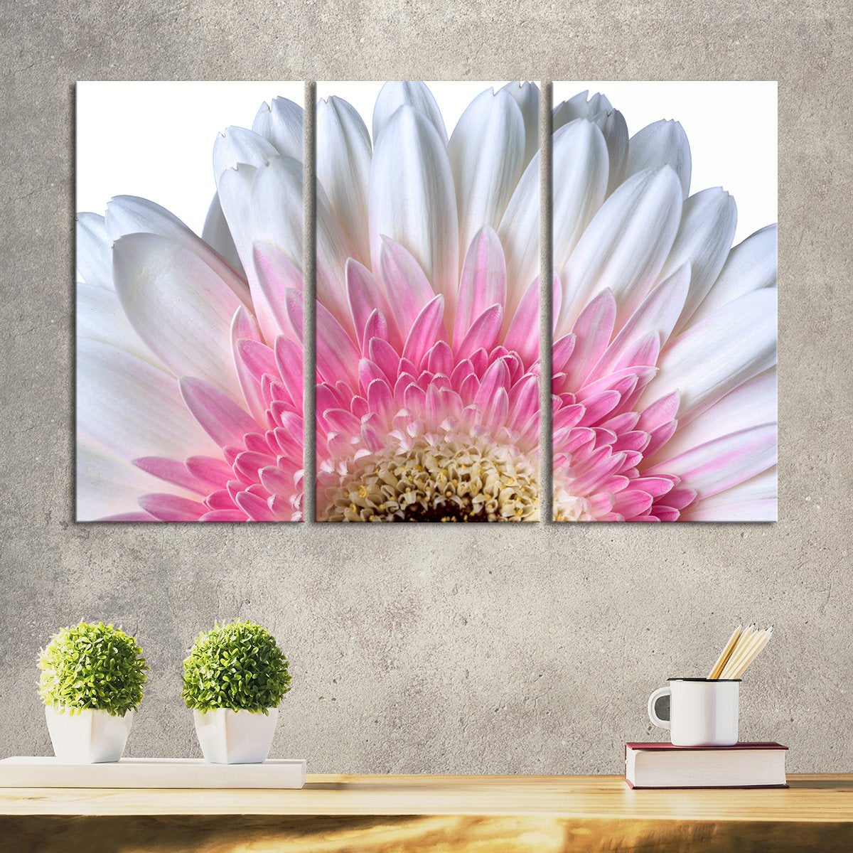 Dazzling Flower Petals Multi Panel Canvas Wall Art
