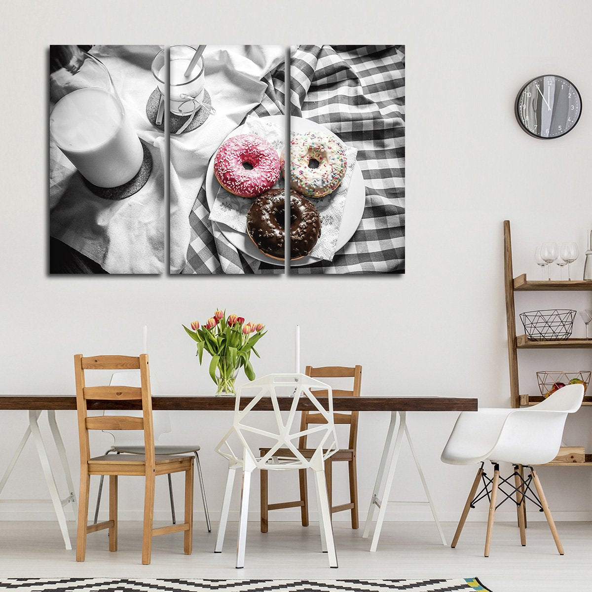 Delicious Doughnuts Pop Multi Panel Canvas Wall Art