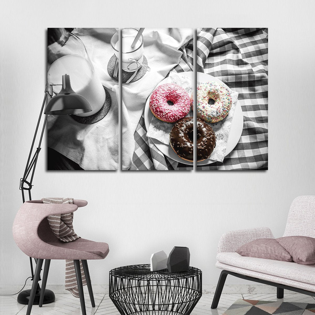 Delicious Doughnuts Pop Multi Panel Canvas Wall Art