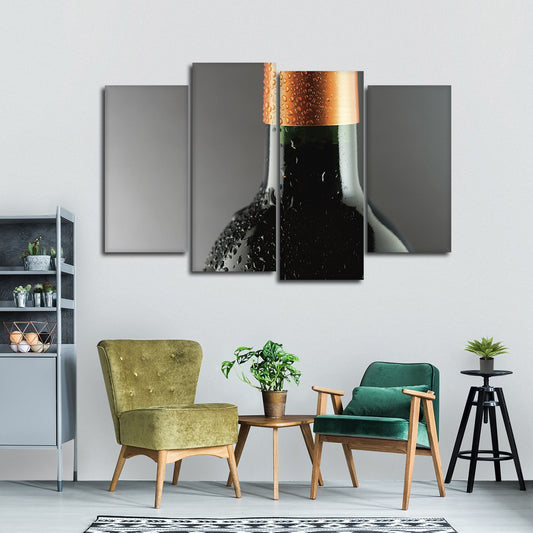 Savour Chilled Wine Multi Panel Canvas Wall Art