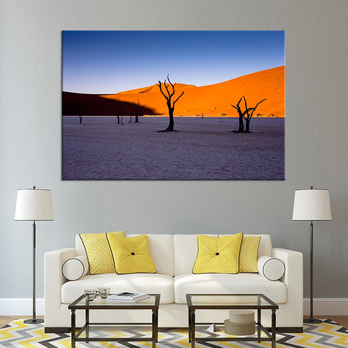 Desolate Trees Multi Panel Canvas Wall Art