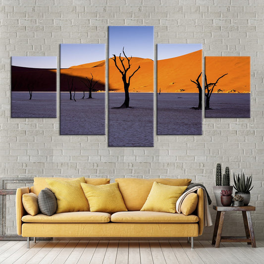 Desolate Trees Multi Panel Canvas Wall Art