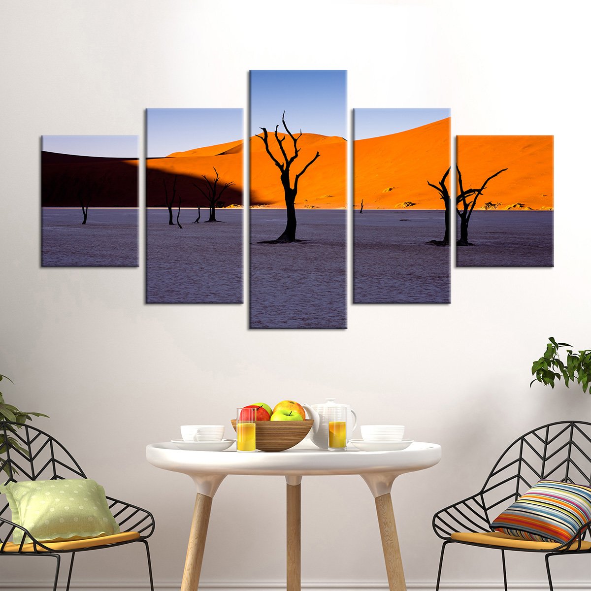 Desolate Trees Multi Panel Canvas Wall Art