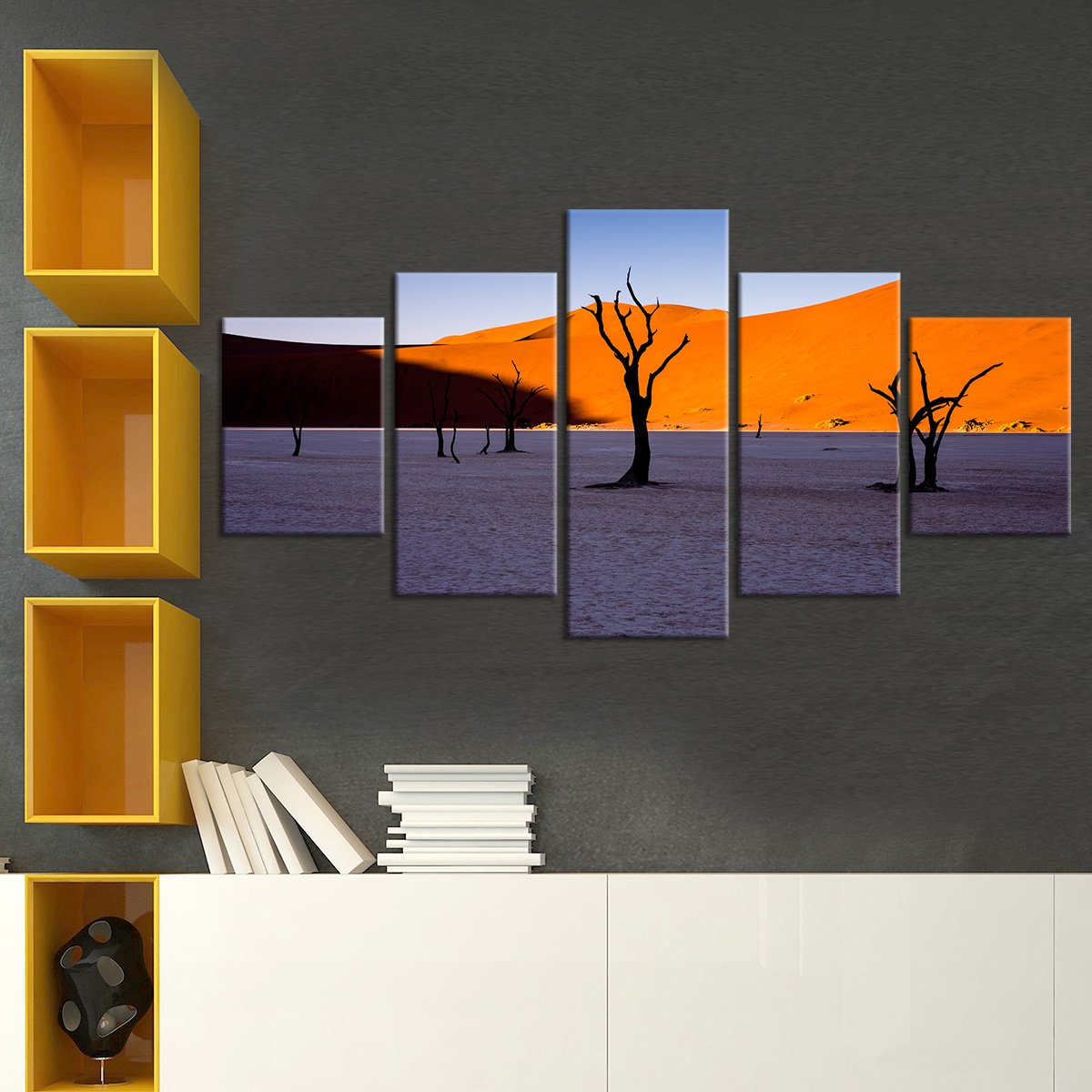 Desolate Trees Multi Panel Canvas Wall Art