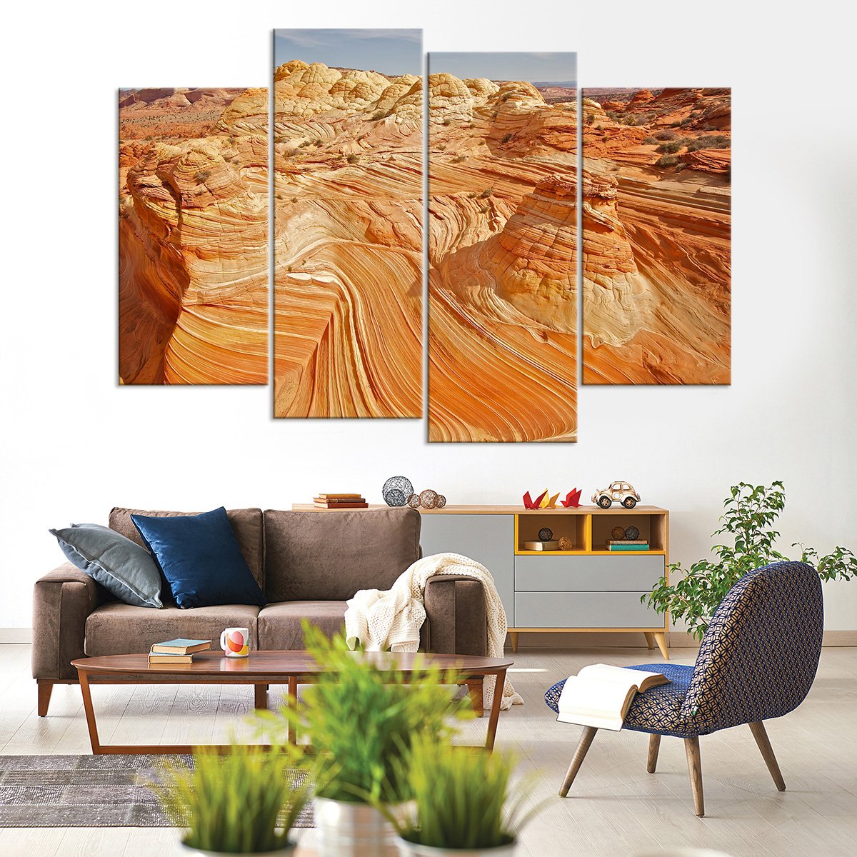 Fabulous Arizona Wave Multi Panel Canvas Wall Art