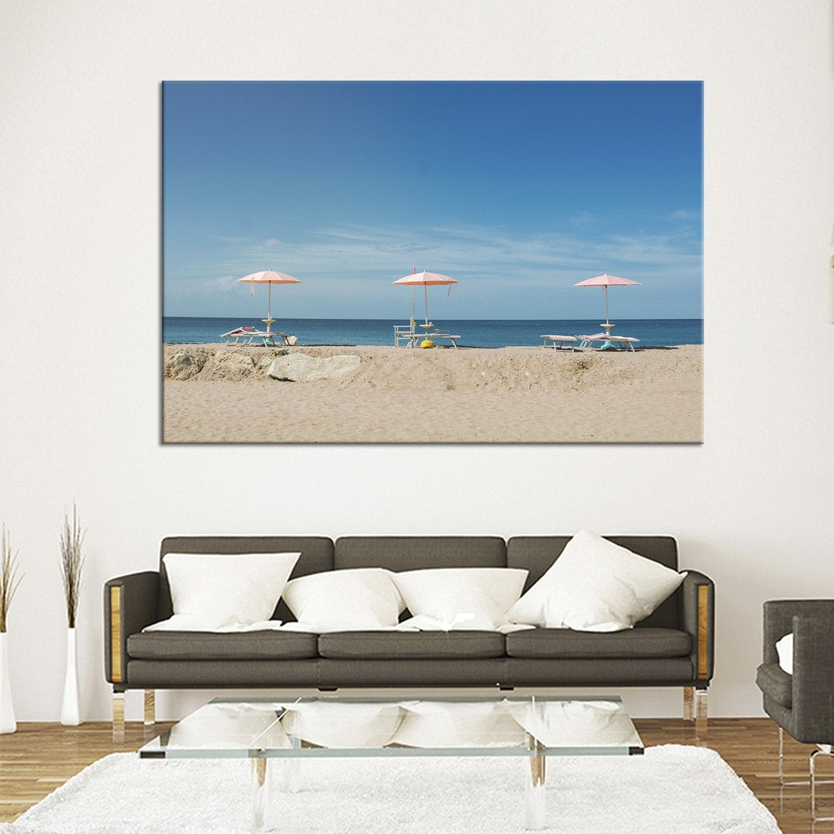 Ideal Beach Vacation Multi Panel Canvas Wall Art