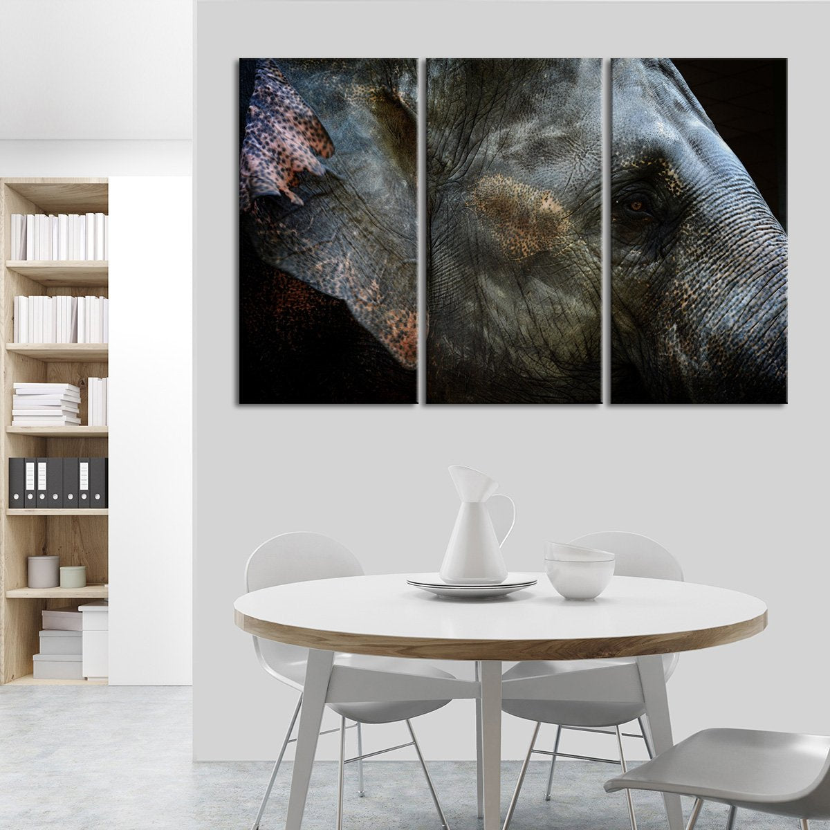 Eye Of The Elephant Multi Panel Canvas Wall Art