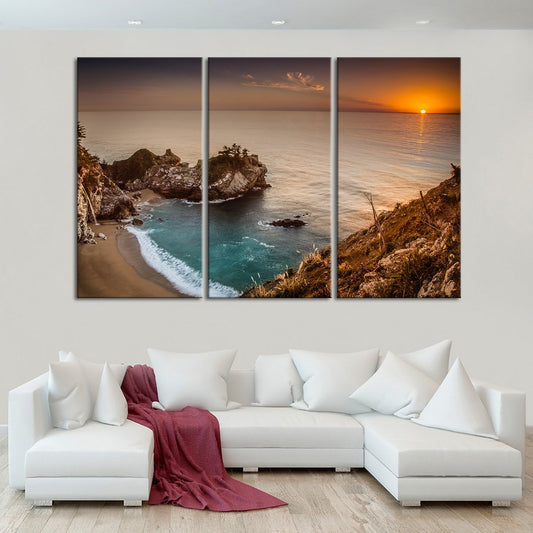 Stunning McWay Falls Multi Panel Canvas Wall Art