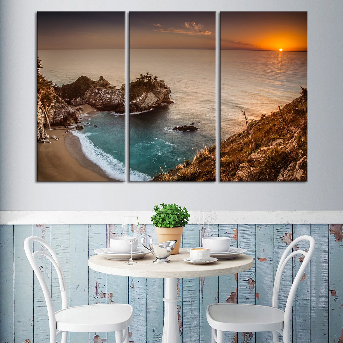 Stunning McWay Falls Multi Panel Canvas Wall Art
