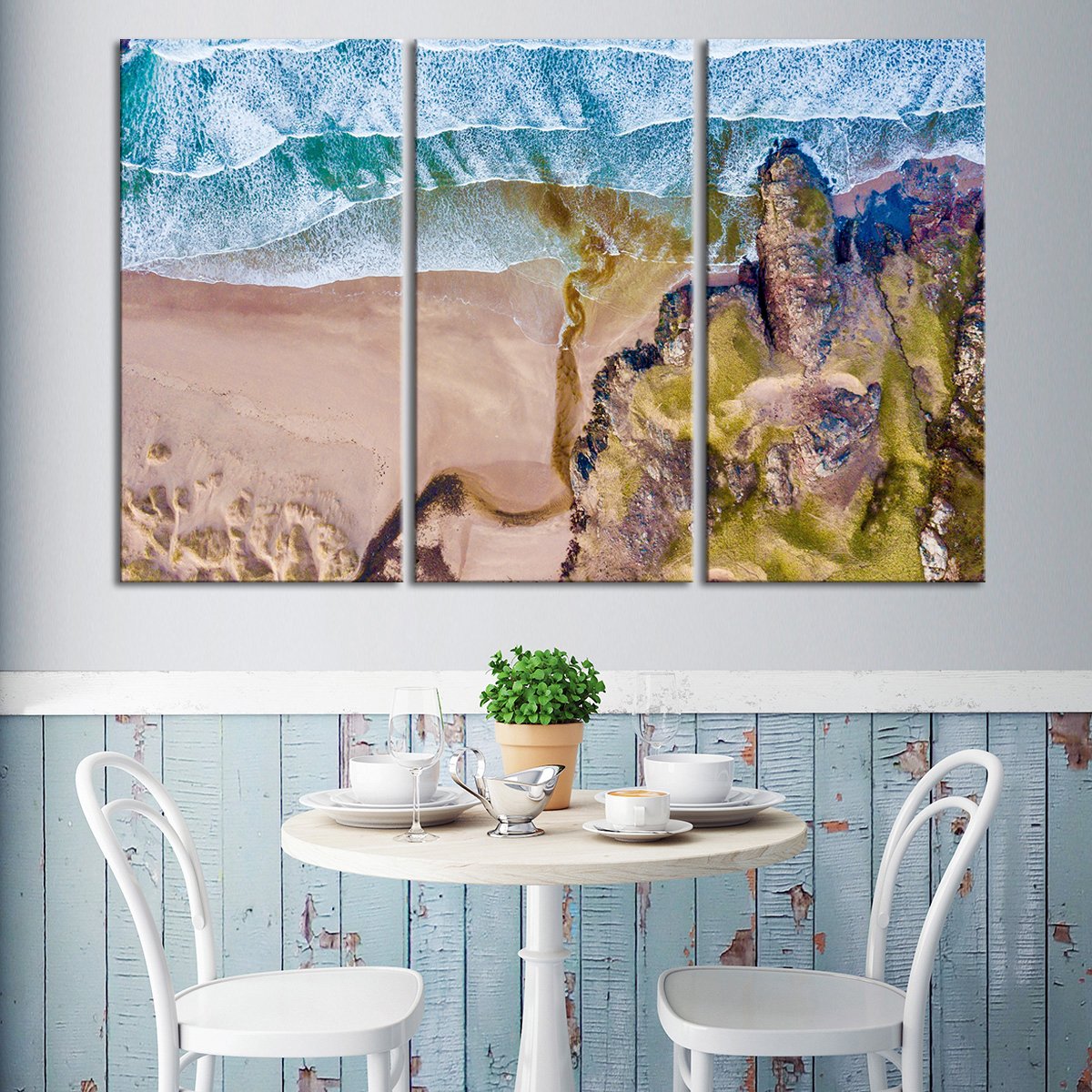 Breathtaking Coastal View Multi Panel Canvas Wall Art