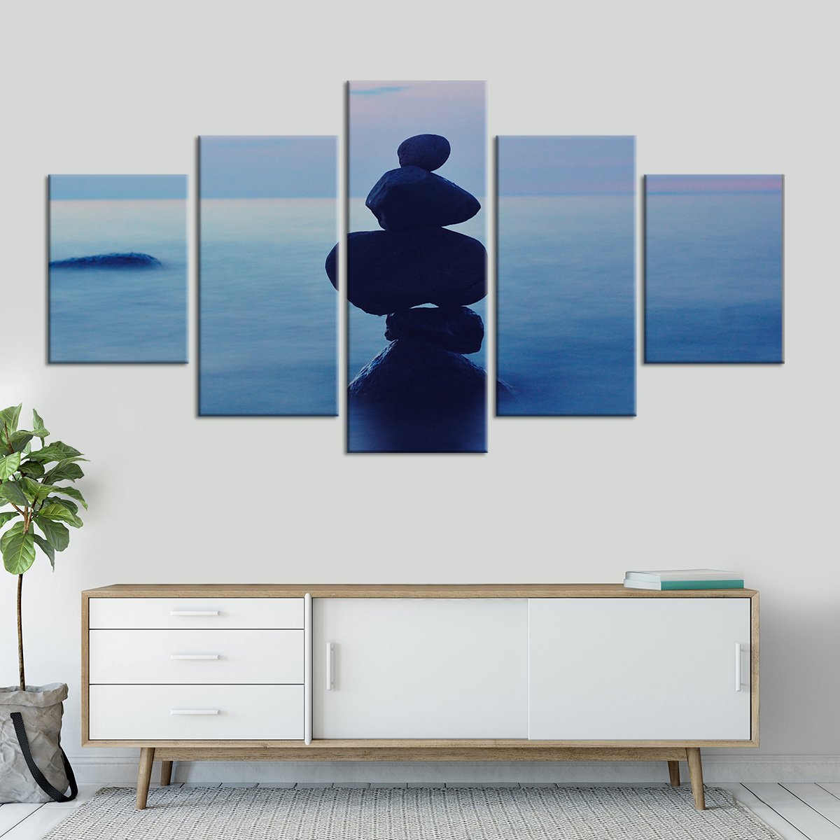 Perfect Balance Of Zen Multi Panel Canvas Wall Art