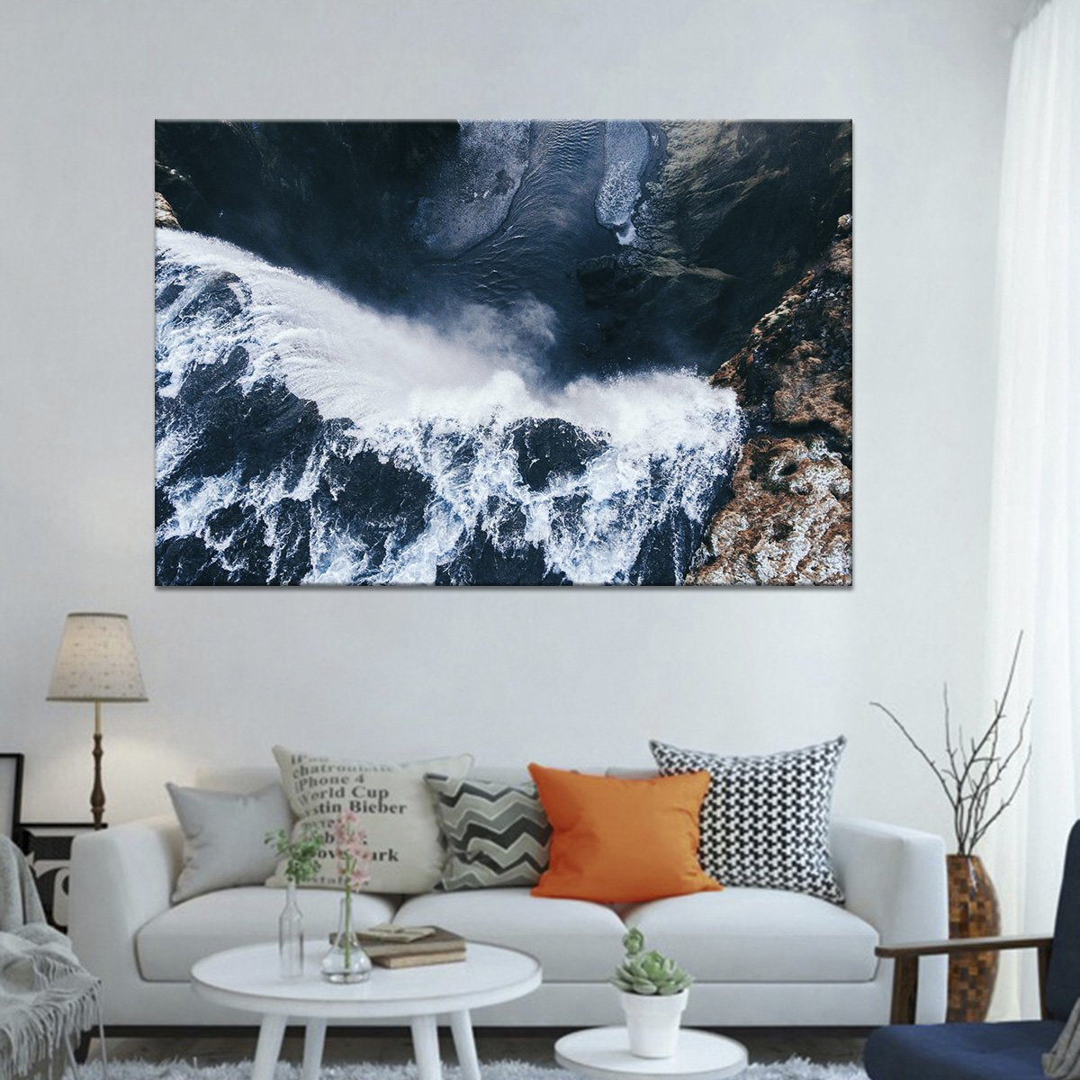 Stunning Crashing Waves Multi Panel Canvas Wall Art