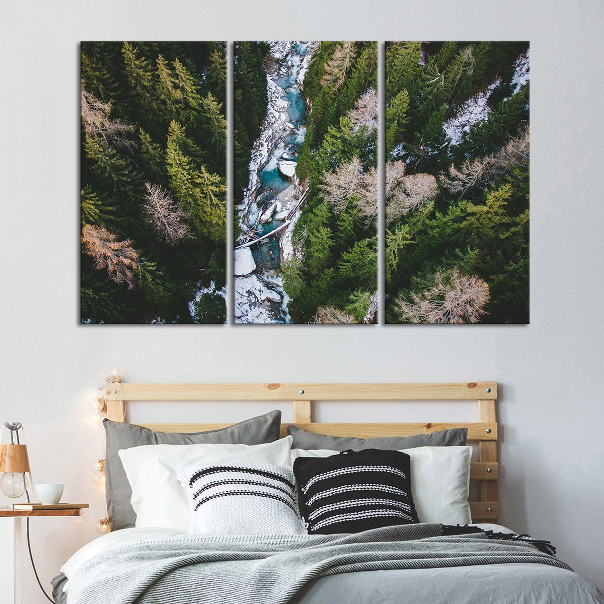Forest Landscape From Above Multi Panel Canvas Wall Art